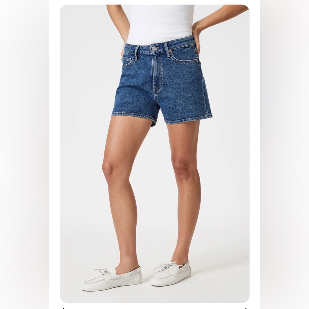 Mavi Heidi High RiseShorts In Dark Shaded 90's